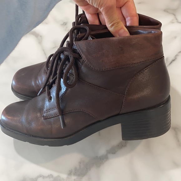 Classic Elements Genuine Leather Ankle Boots Size 7.5 - Picture 11 of 11